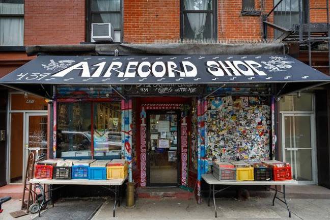 A-1 Record Shop in the East Village. Photo courtesy of James and Karla Murray