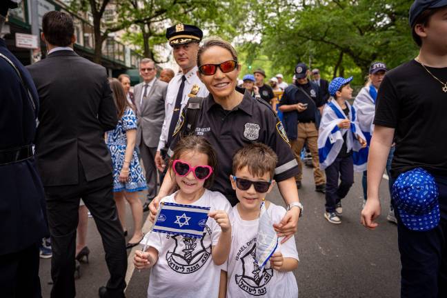Police were omnipresent, and popular, at the Israel Day Parade 2025.