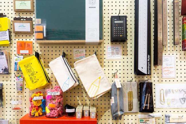 Office supplies and pencil cases. Photo: James Pothen