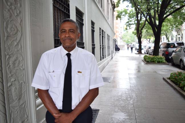 While cycling on the George Washington Bridge, Julio De Leon saved a man&#x2019;s life. Photo: Genia Gould