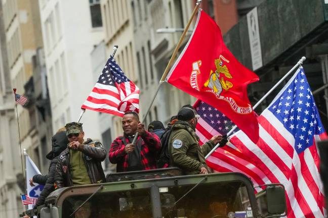 The Marines have landed on Fifth Avenue for Nov. 11, 2025, Veterans Day Parade.