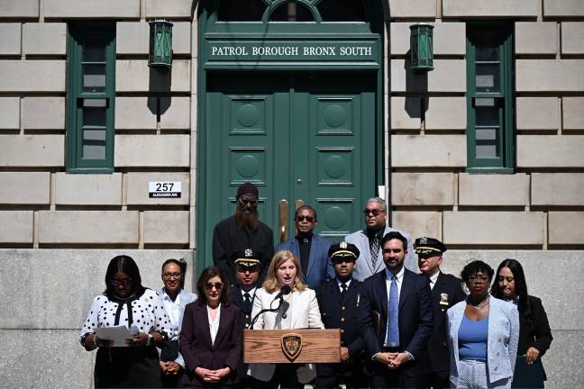NYPD Commissioner Jessica Tisch announced record low numbers for murders and shooting incidents since the start of 2026 June 3. (Credit: NYPDPC on ‘X’)