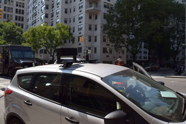 One of the 40 mobile units the city plans to use in school zones. Photo by Madison Collins