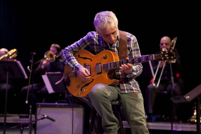 Arturo O'Farrill and the Afro Latin Jazz Orchestra perform at Symphony Space in 2013, and return to the stage this season. Photo: David Katzenstein