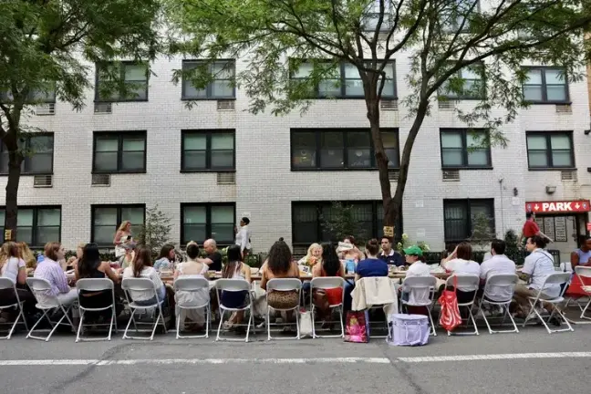 The Longest Table dinner on the Upper East Side took place from 6 to 8 p.m. July 29.