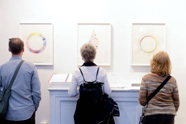 &quot;Chroma Botanica&quot; at the Arsenal Gallery features works by New York artists Ellie Irons and Linda Stillman derived from plants found in the city's parks. Photo:&#160;Daniel Avila/NYC Parks