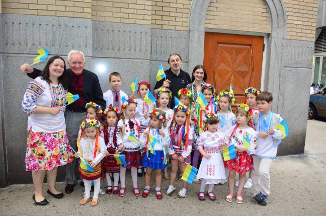 Performers of the Holy Trinity School at Saint George Ukrainian Festival in 2017.