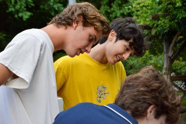 Faces light up when a grammar lesson clicks. Photo: Abigail Gruskin