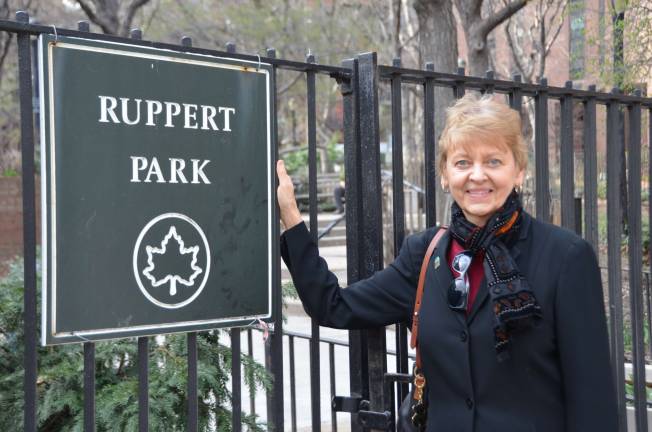 Nancy Ploeger, president of the Manhattan Chamber of Commerce, who is leading the charge to rehabilitate Ruppert Park. Photo by Daniel Fitzsimmons