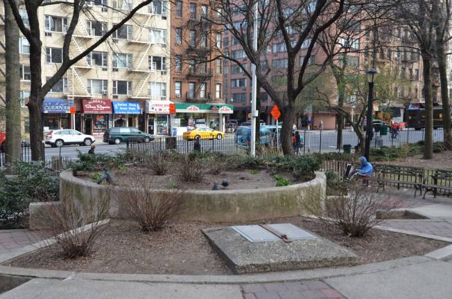 Ruppert Park, on Second Avenue between 91st and 92nd streets between 91st and 92nd streets. Photo by Daniel Fitzsimmons.