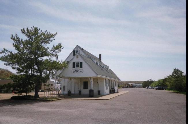 The historic old LIRR station at Montauk has been converted into an art gallery.