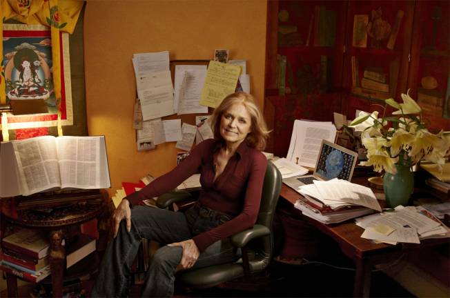 Gloria Steinem in her apartment. Photo: Annie Leibovitz