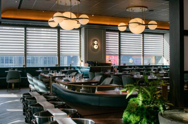 Inside view of Gui Steakhouse, the newest restraurant from chief/owner Sungchul Shim in midtown Manhattan. He already runs four other restaurants in the city, and two have earned a coveted Michelin star.