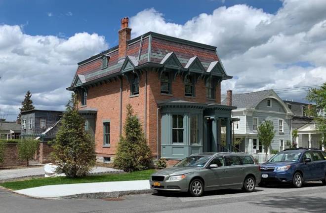 Just off Hudson’s Warren Street, a mile-long stretch of antique stores, bistros and bakeries, stands one of the many restored houses in this former whaling center. With a colorful history since the eighteenth century, Hudson is easily reachable by car or Amtrak. Photo: Ralph Spielman