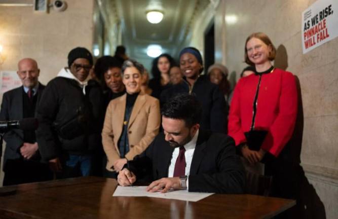 Mayor Zohran Mamdani signed an order repealing all executive orders signed by Eric Adams after Sept. 26, 2024, but said a second executive signed by himself will presever the Mayor’s Office to Combat Anti-Semitism.