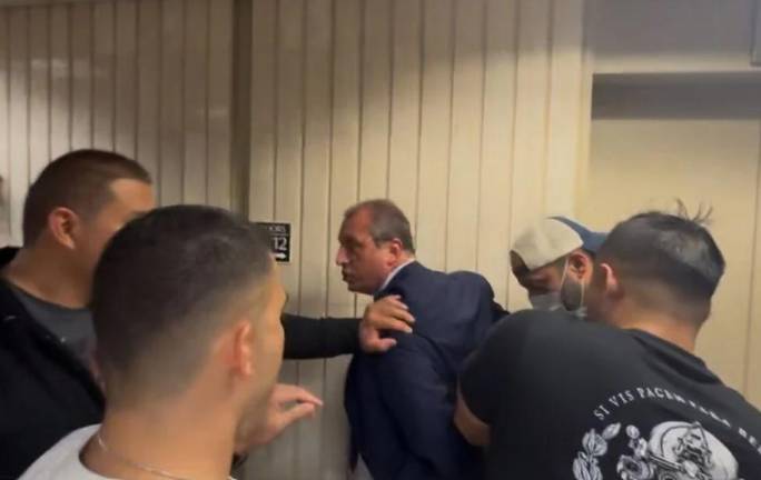 City Comptroller Brad Lander is handcuffed by ICE agents who were taking a migrant into custody after a court hearing. Lander had accompanied the migrant and was attempting to link arms with the migrant as he demanded to see a judicial warrant.