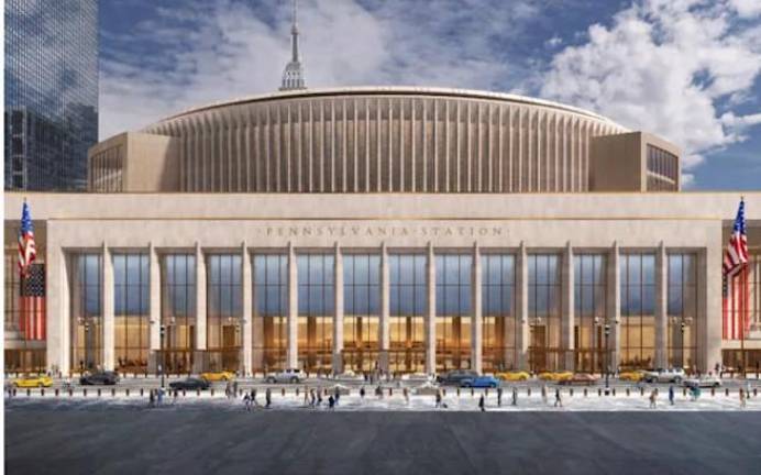 Renderings of the new Penn Station which shows a new main entrance that is planned for the Eighth Ave. side of the station.