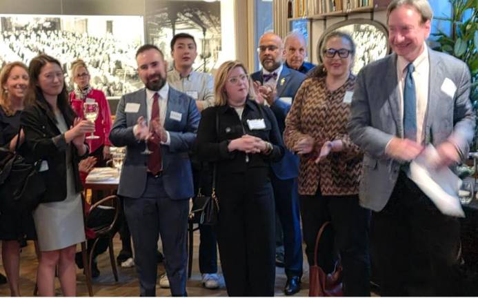 Late spring is the time when most political clubs hold their annual galas. Above, the Four Freedoms Democratic Club gathers.