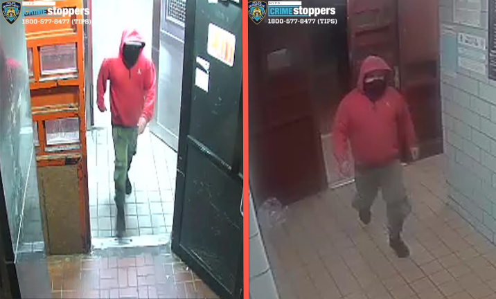Wanted for attempted rape near Madison Avenue and East 109th Street.