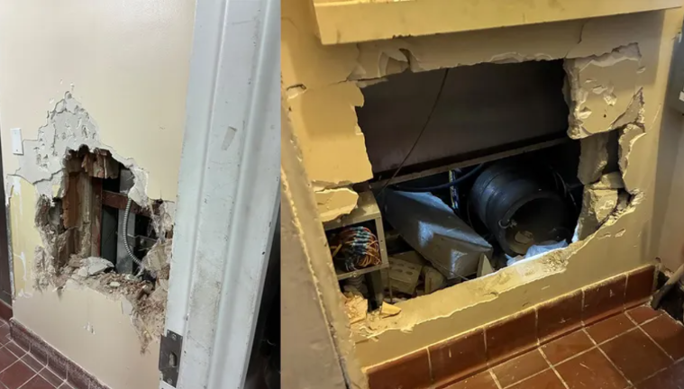 Paramedic Mihael Ortiz (now a probie Firefighter) helped stabilize a victim when a dumbwaiter inside The Brook, an exclusive UES Club, fell on him. Firefigthers had to breach a wall to extract him.