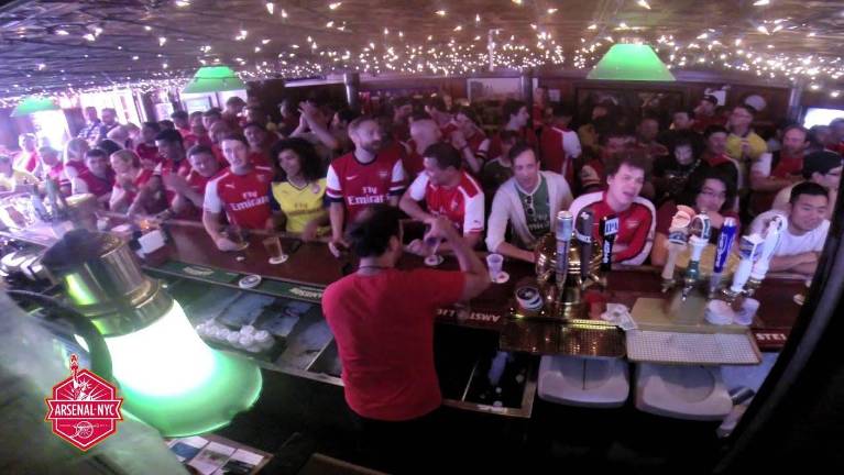 Fans packed into O’Hanlons to spectate a match.