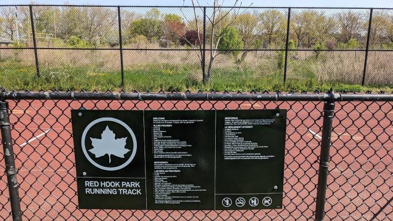 Red Hook Track, April 2021. It would be closed by that July and is still closed.