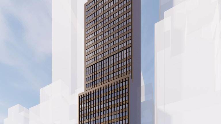 Vanbarton Group is seeking to convert a 27-story office building on E. 43rd St. into an apartment one, adding six stories in the process.