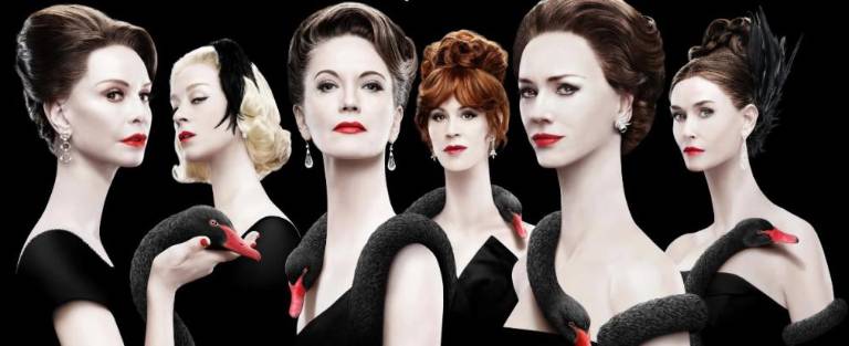 The “Swans” are played by Naomi Watts (Babe Paley) Diane Lane (Nancy “Slim” Keith); Chiloe Sevigny (C.Z. Guest); Calista Flockhard (Lee Radziwill); Demi Moore (Ann “Bang Bang” Woodward); and Molly Ringwald (Joanne Carson). The latest in Ryan Murphy’s “Feud” series begins on the FX Network on Jan. 31