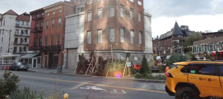 Heather Neville, aka the NYC Tree Lady, says she’s thinking about trees year round--even when working in her other business running a shop on the boardwalk in Ocean City, NY. She runs seven Christmas tree stands but her main one is on the corner of Greenwich and Seventh Ave. (above) Photo: Desiree Nikfardjam
