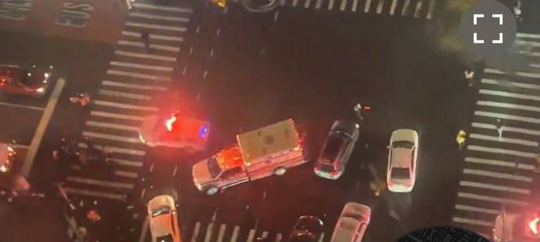 Two young boys and their 26-year-old mother were struck by a hit-and-run driver as they crossed 42nd St. and Ninth Ave a little after 7 p.m. on Jan. 19. Photo: Citezens app