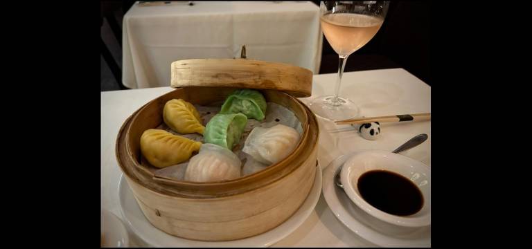 Philippe Chow’s dumpling sampler.