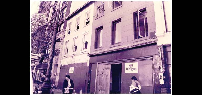 LifeThyme Natural Market under construction at 408 and 410 6th Ave. in 1995.
