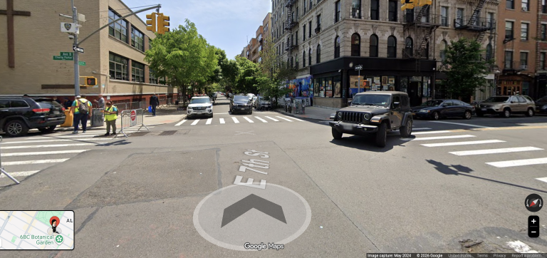 An Avenue B and East 7th Street intersection in the vicinity where the Aug. 29 incident was said to have occurred.