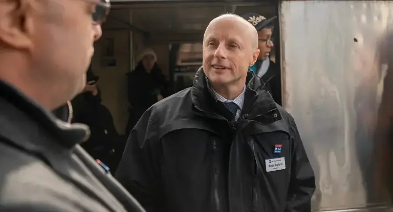 Andy Byford faces an uphill battle to win over local opposition to divert local property taxes to fund redevelopment of Penn Station.