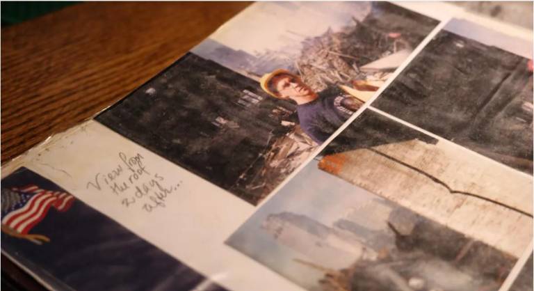 O’Hara’s Pub had pictures from around Ground Zero after 9/11.
