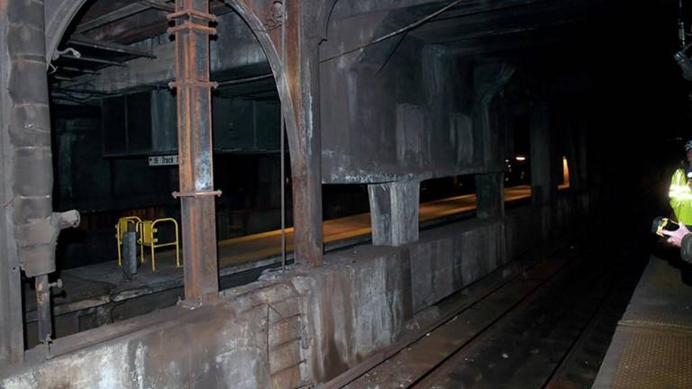 Two years ago, this is what part of the Grand Central Terminal Train Shed looked like. The Train Shed is over a 100 years old, badly in need of repair. JP Morgan Chase and Vornado have jointly pledged $75 million to help the MTA reconstruct the infrastructure between 46th and 53rd Streets.