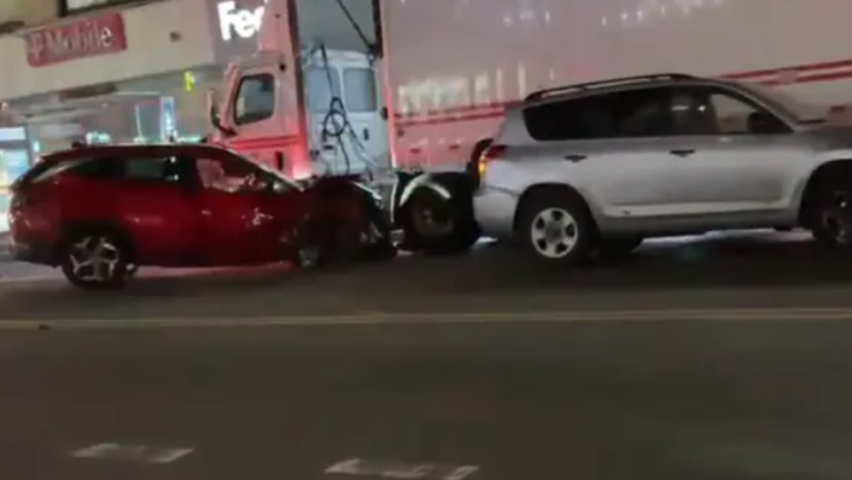 A Bronx resident has been indicted for vehicular homicide in connection with a DUI pileup on March 19 (pictured above), after he slammed into two bikers on W. 125th St., killing one delivery worker and seriously injuring another deliverista.