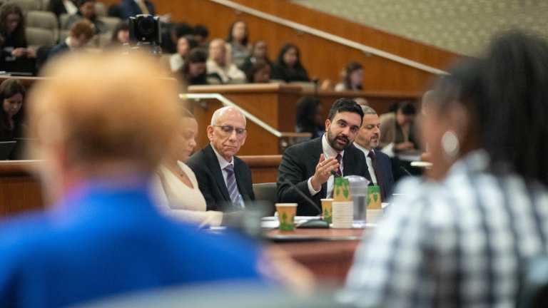 In his first Tin Cup Day in Albany on Feb. 10, Mayor Zohran Mamdani pleads with state legislatures to help close a two year budget deficit of $7 billion.