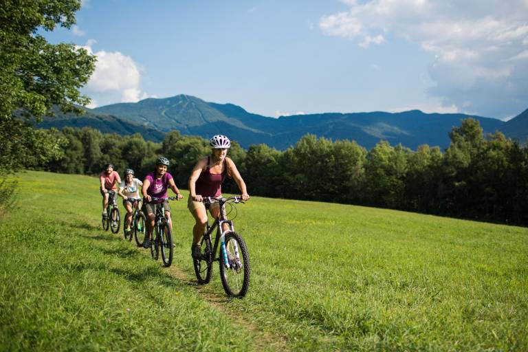 $!Smuggs’ guided e-bike tour is one of many activities included in the Family Fun Adventure Package.