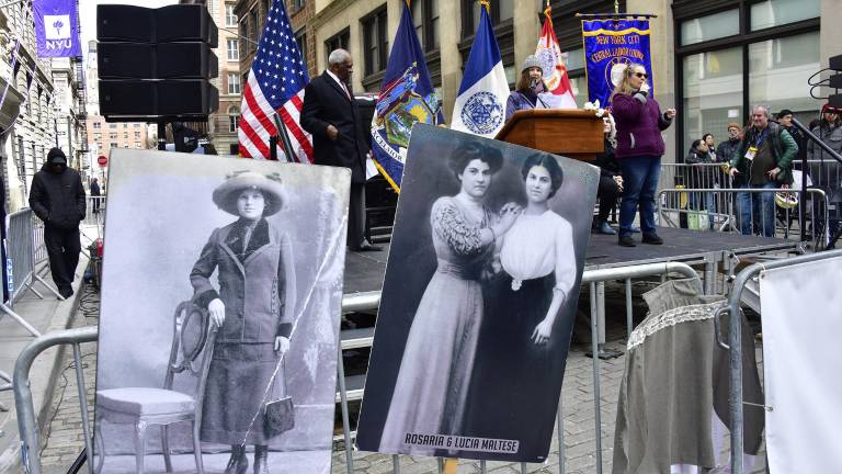 At the Triangle Shirtwait Memorial, March 25, 2026.