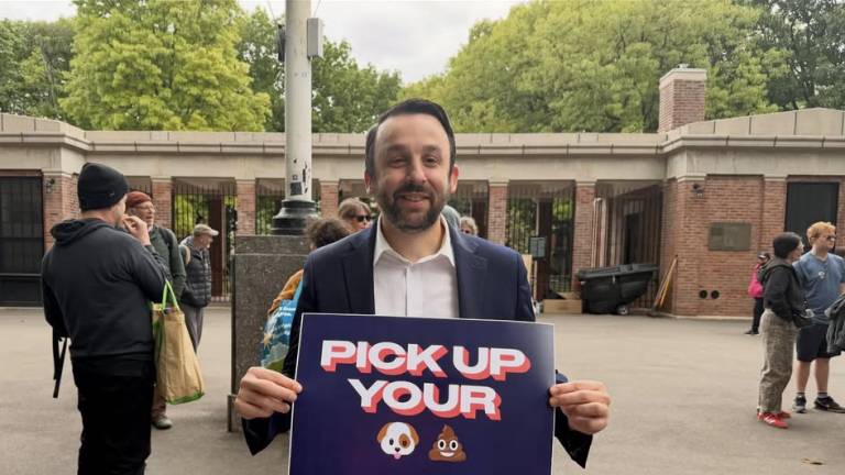Assemblymember Keith Powers after a recent SCOOP Act event at Tompkins Square Park.