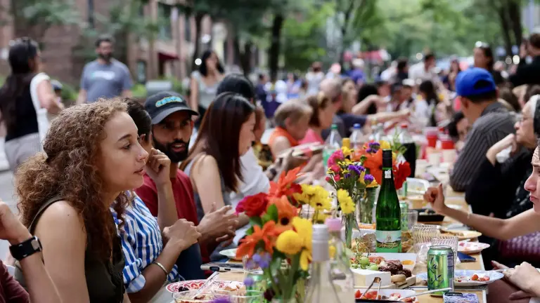 The Longest Table dinner on the Upper East Side took place from 6 to 8 p.m. July 29.