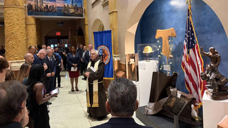 A new 9/11 memorial was unveiled at Church of St. Francis of Assisi on Aug. 11, 2026.