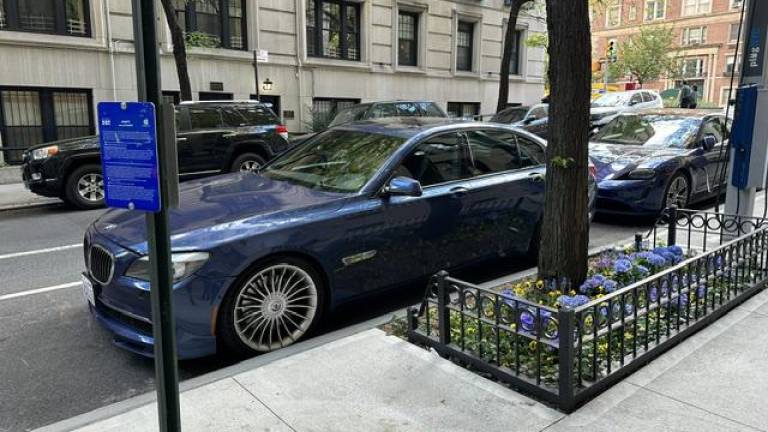 Another vehicle occupying the charging station without charging. Photo: Tom Goodman.