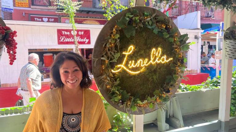 Rosanna Russo, who took over Lunella’s, the restaurant started by her parents on Mulberry St., is also the head of the Little Italy Merchant’s Association. Photo: Angela Barbuti