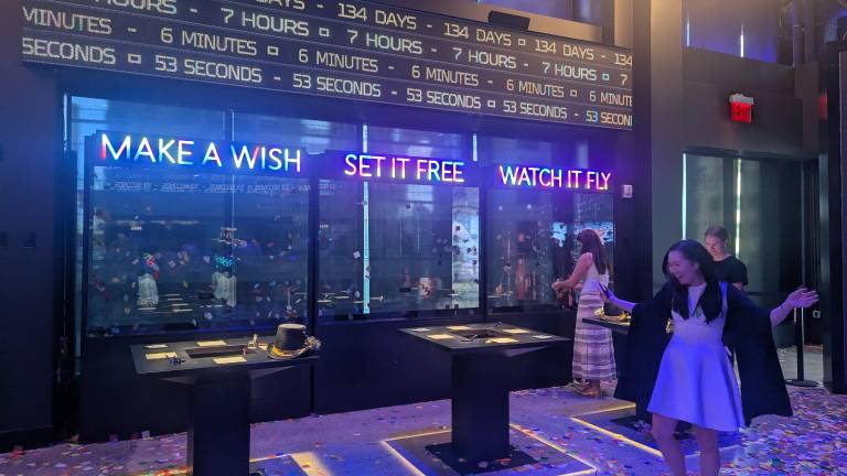 The Times Travel “Eternal Midnight” exhibit, dedicated to the New Year’s Eve celebration.