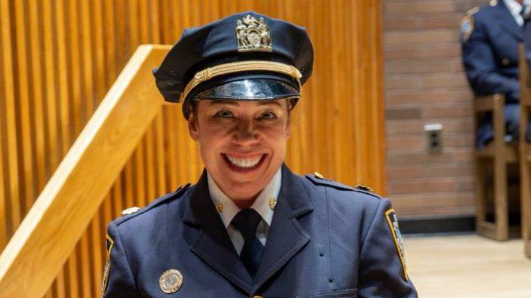 Recently promoted Inspector Noreen E. Lazarus, Commanding Officer of the 19th Precinct.