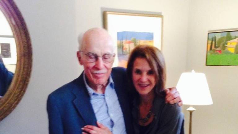 Roger Angell and Michele Willens. Photo courtesy of Michele Willens