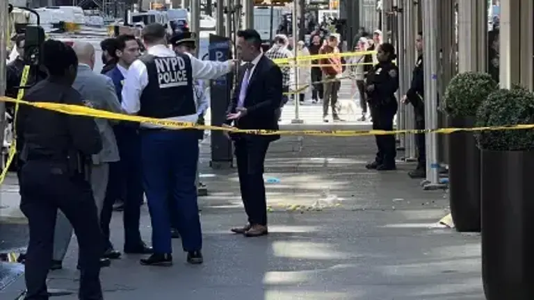 The crime scene on East 28th St., March 30, 2026.
