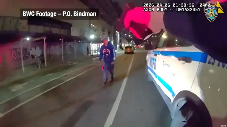Man who threatened cops with knife, Carlos Santiago, in East Harlem, April 6, 2026.